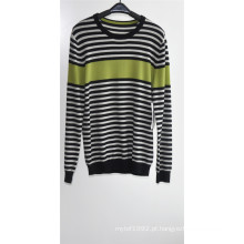 Homens 100% Cashmere manga comprida em torno do pescoço Knitting Sweater